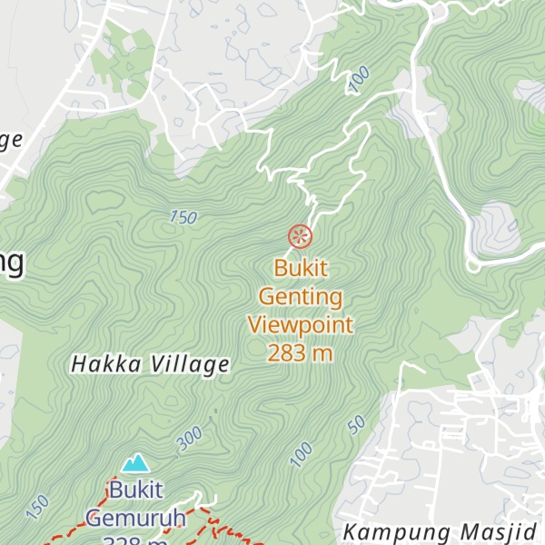 Map of Bukit Genting