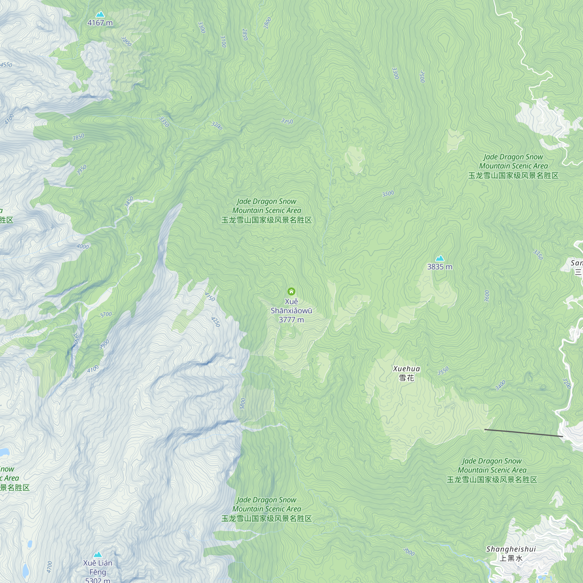 Xuě Shānxiǎowū map