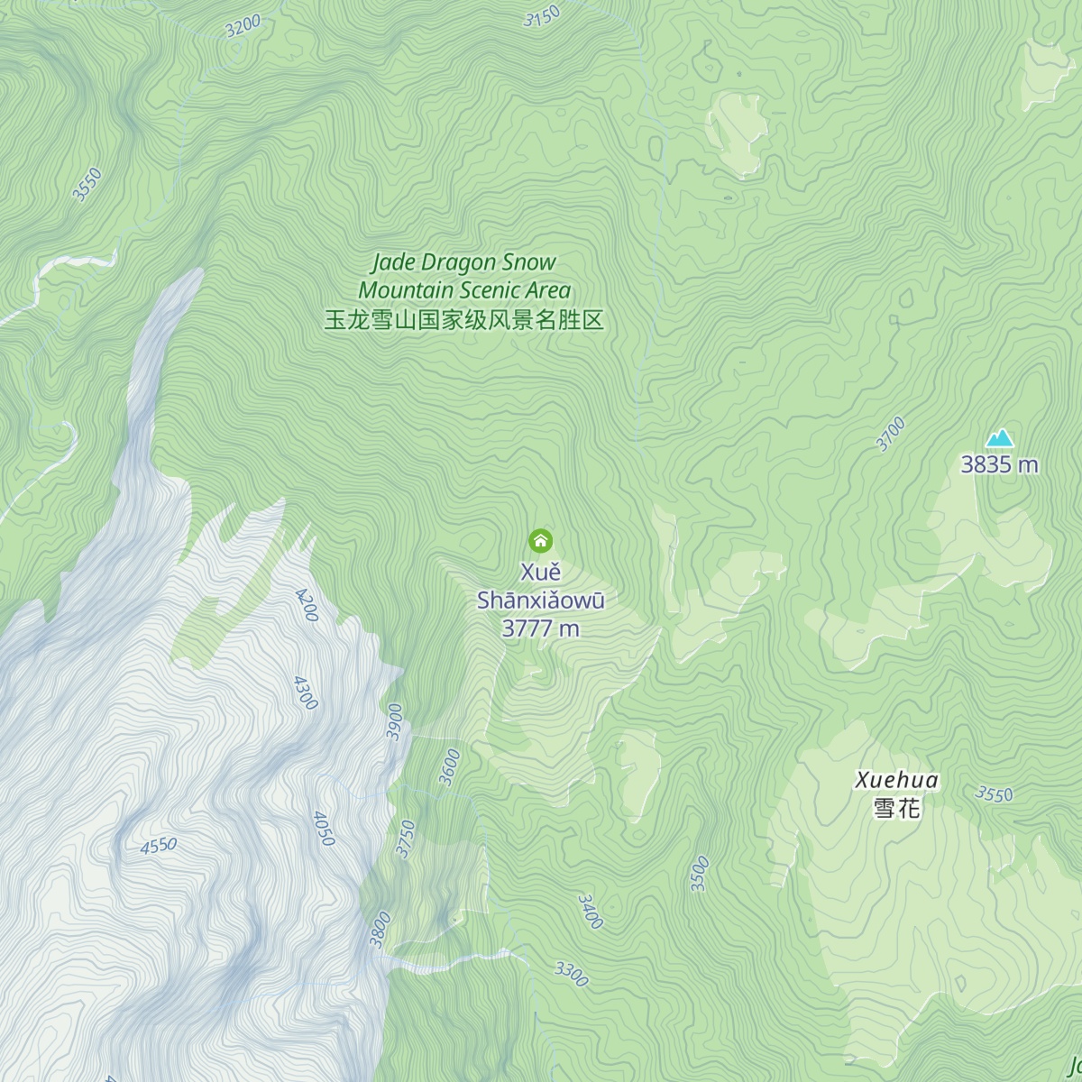 Xuě Shānxiǎowū map