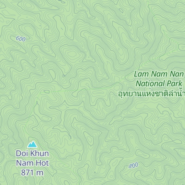 Map of Doi San Huai Ton Nun