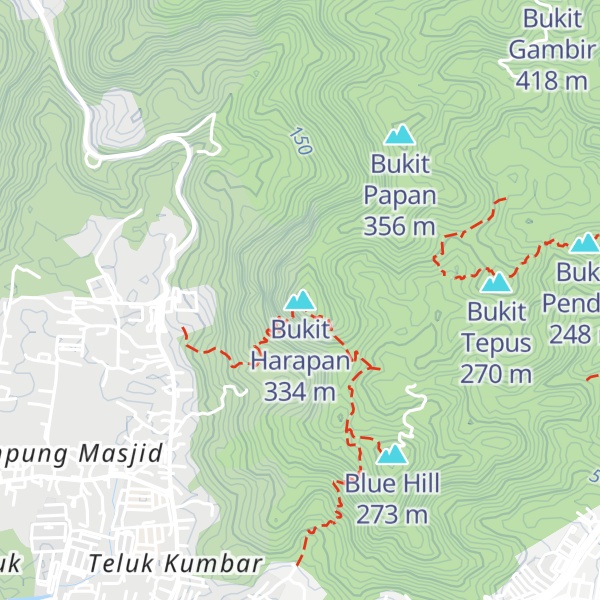 Map of Bukit Harapan