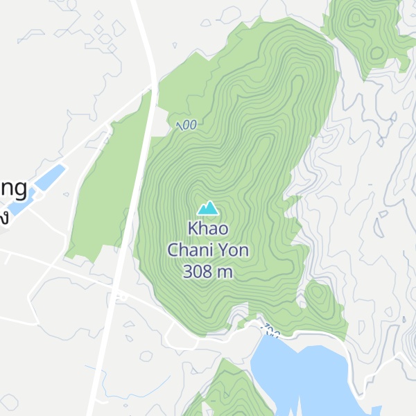 Map of Khao Chani Yon
