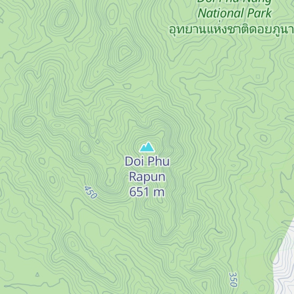 Map of Doi Phu Rapun