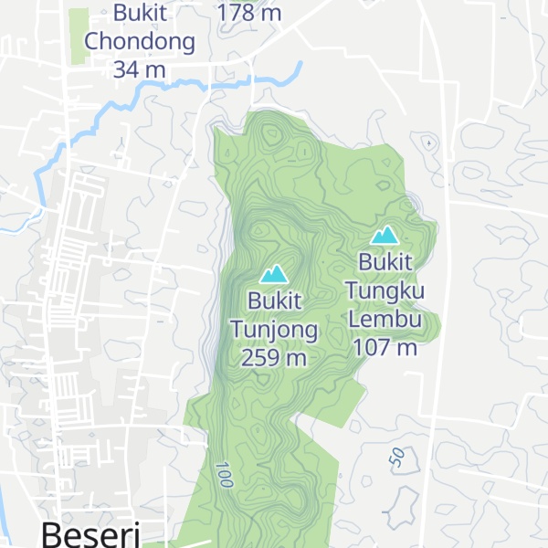 Map of Bukit Tunjong
