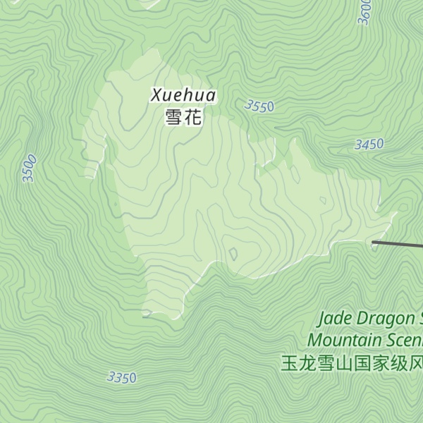 Map of Jade Dragon snow Mountain