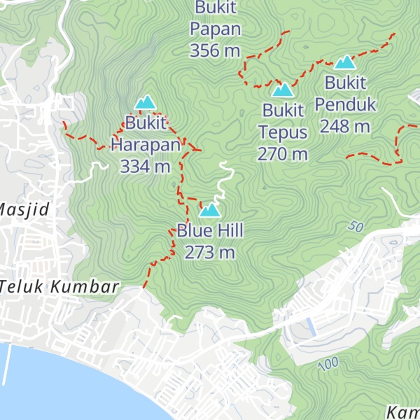 Map of Blue Hill