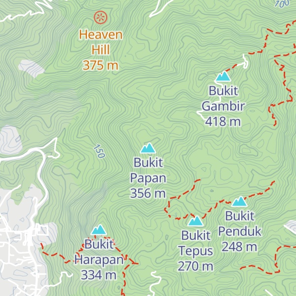 Map of Bukit Papan