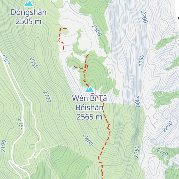 Map of Wén Bǐ Tǎ Běishān