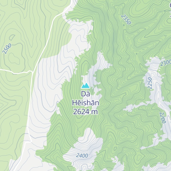 Map of Dà Hēishān