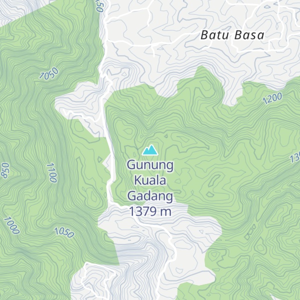 Map of Gunung Kuala Gadang