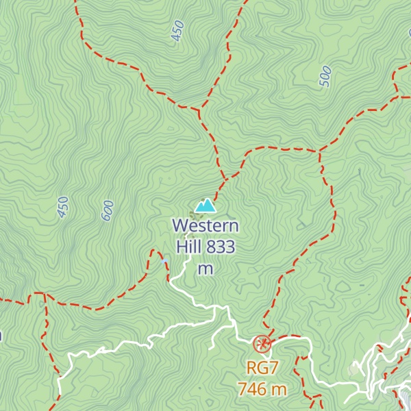 Map of Western Hill