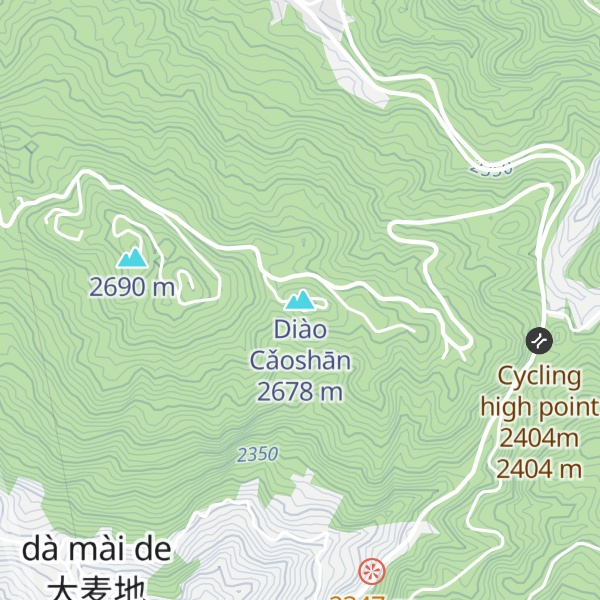 Map of Diào Cǎoshān
