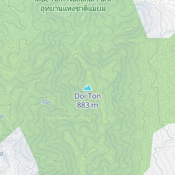Map of Doi Ton