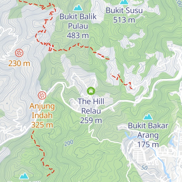 Map of The Hill Relau