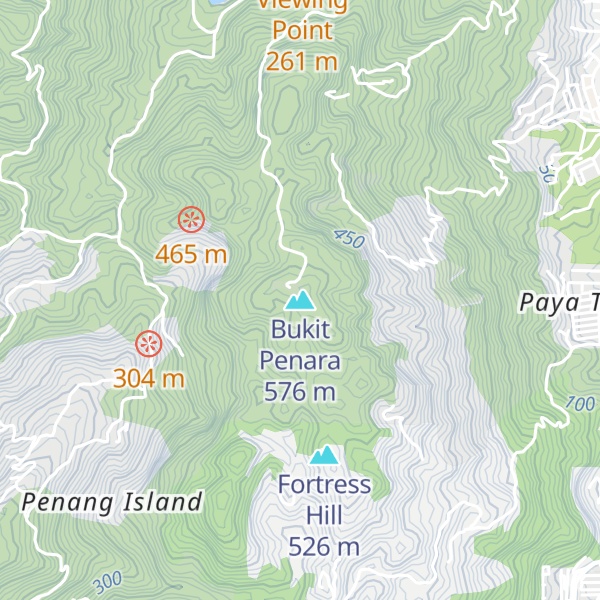 Map of Bukit Penara