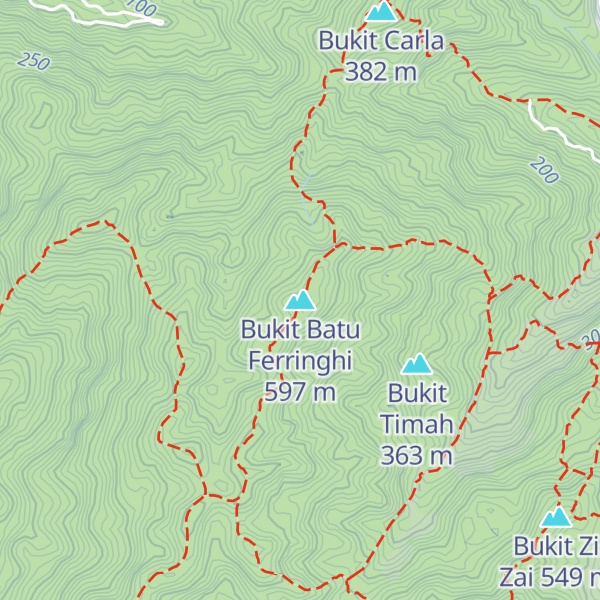 Map of Bukit Batu Ferringhi