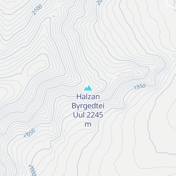 Map of Halzan Bүrgedtei Uul