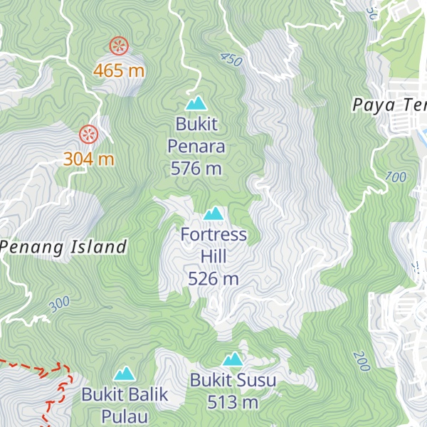 Map of Fortress Hill