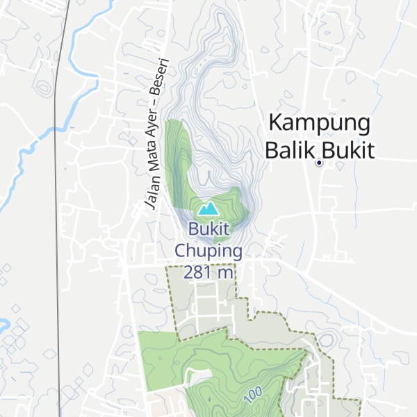 Map of Bukit Chuping