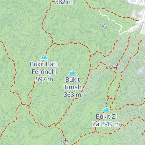 Map of Bukit Timah