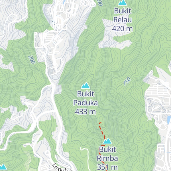 Map of Bukit Paduka