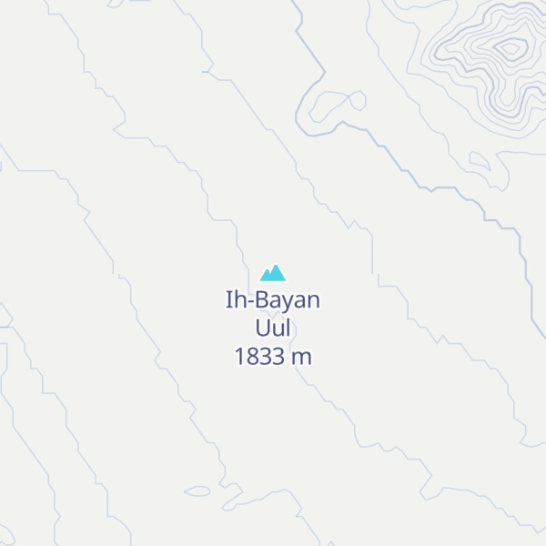 Map of Ih-Bayan Uul