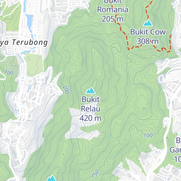 Map of Bukit Relau