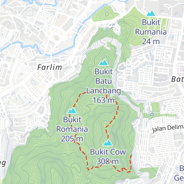 Map of Bukit Hijau