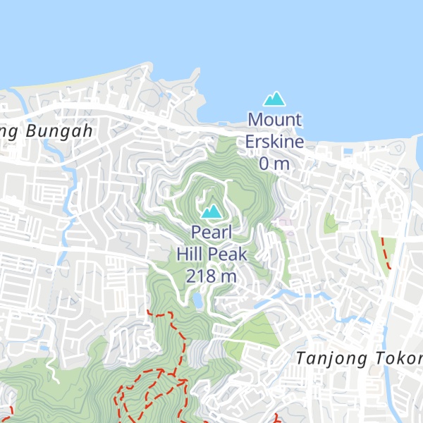 Map of Pearl Hill Peak