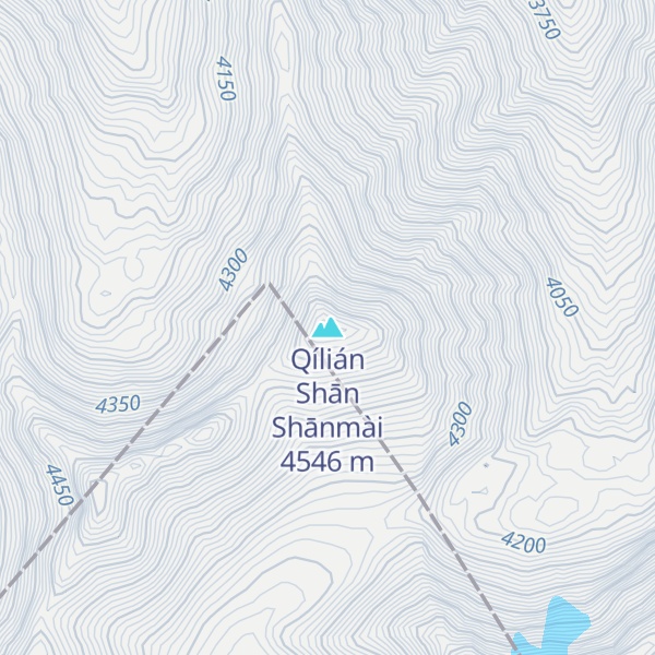 Map of Qílián Shān Shānmài