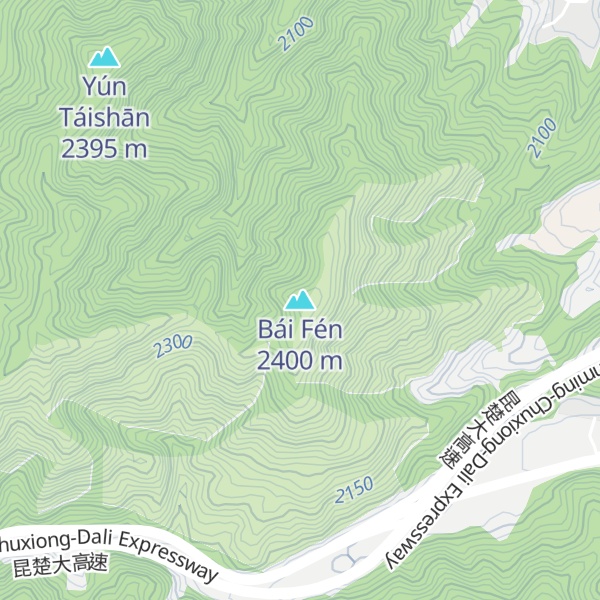 Map of Bái Fén