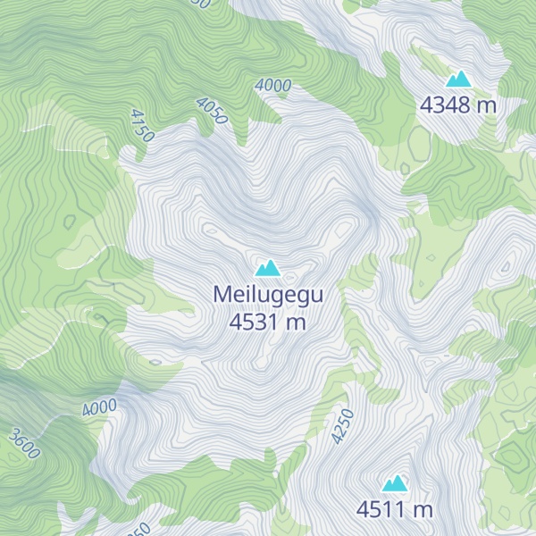 Map of Meilugegu