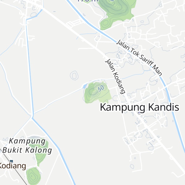 Map of Bukit Kodiang