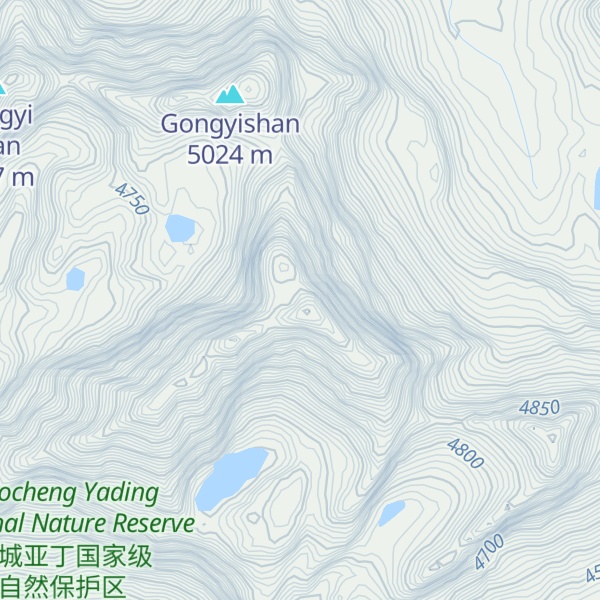 Map of Zazila Peak
