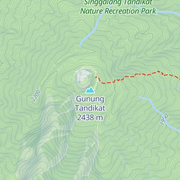 Map of Gunung Tandikat