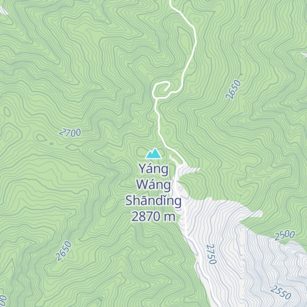 Map of Yáng Wáng Shāndǐng