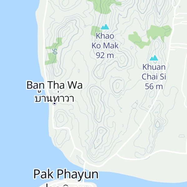 Map of Khao Tha Wa