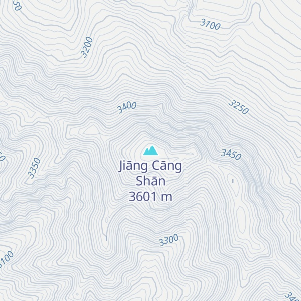 Map of Jiāng Cāng Shān