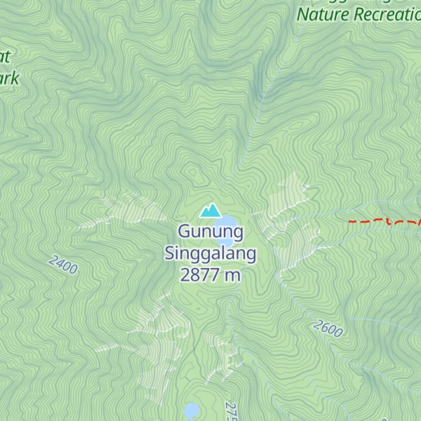 Map of Gunung Singgalang