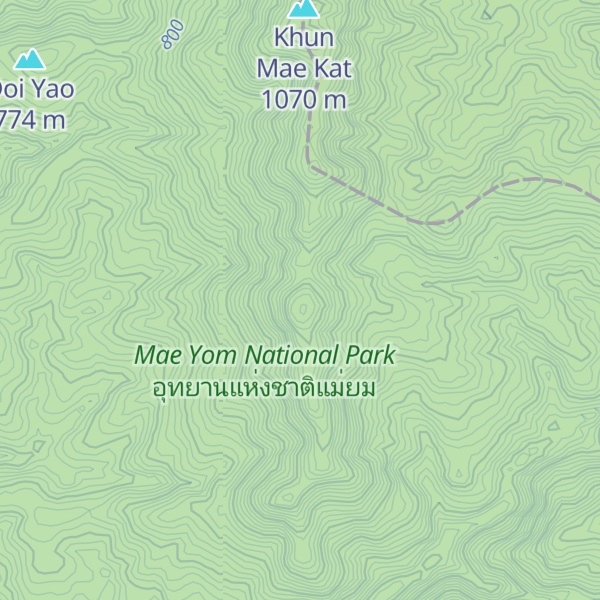 Map of Doi Huai Nam Khun