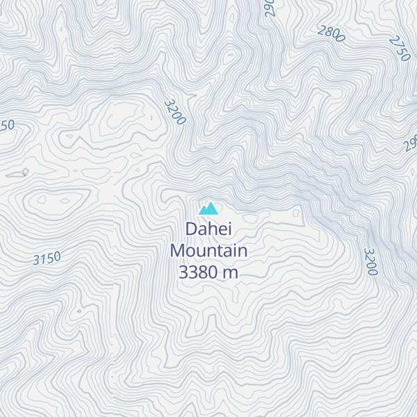 Map of Dahei Mountain