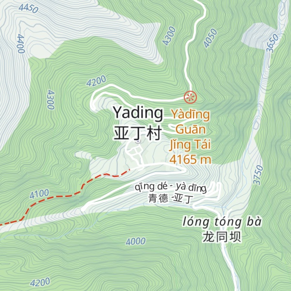 Map of Zhá Xī Zhuó Mǔ Mín Jū