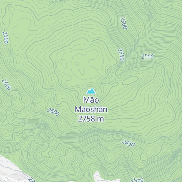 Map of Māo Māoshān
