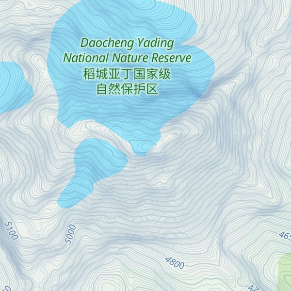 Map of Xiannairi Peak