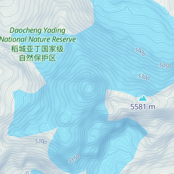 Map of Yangmaiyong Peak