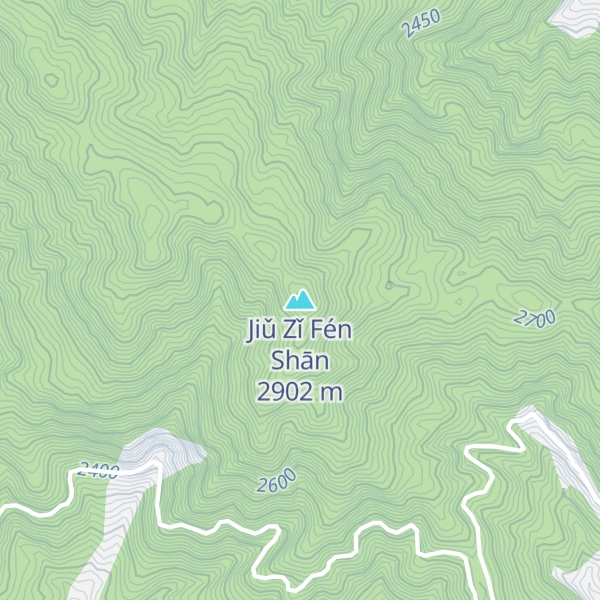 Map of Jiǔ Zǐ Fén Shān