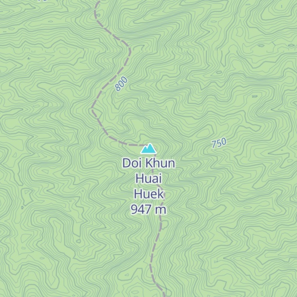 Map of Doi Khun Huai Huek