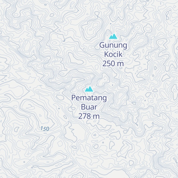 Map of Pematang Buar