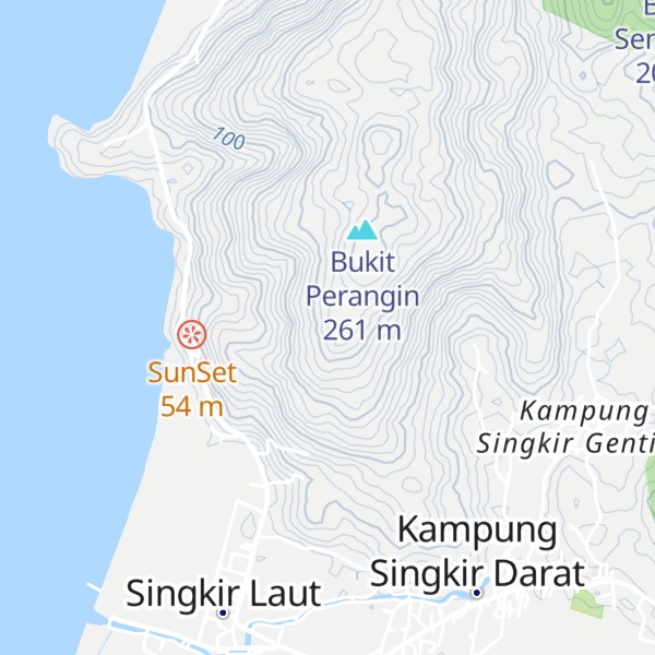 Map of Padi Telok