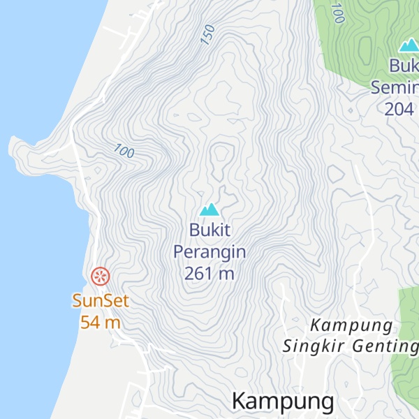 Map of Bukit Perangin